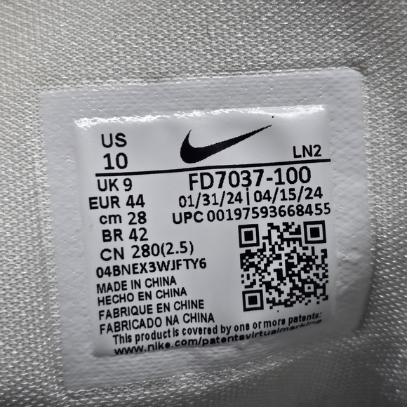 Nike Alpha Menace 4 Pro Men\'s Football Cleats White/Photon FD7037-100 Sz 10 New main image 8